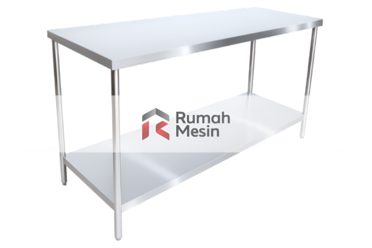 meja kerja dapur dari kaca kuat