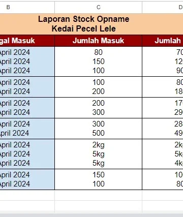 Sistem Laporan Pengeluaran Bahan untuk Manajemen Dapur