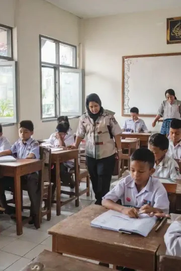 Lingkungan belajar SD Islam akreditasi A di Yogyakarta dengan suasana kelas yang kondusif dan religius
