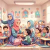 kegiatan belajar anak di TK Islami bersama guru di kelas merupakan aspek penting memilih tk islami