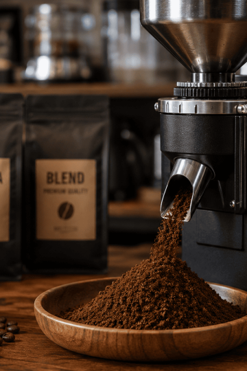 efisiensi mesin pengolah kopi bubuk