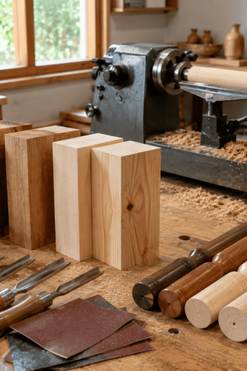 teknik dasar bubut kayu