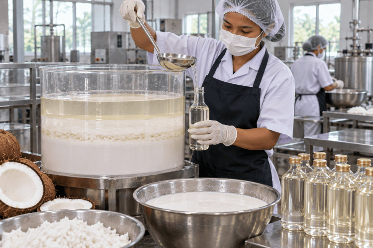 cara memisahkan minyak dari santan