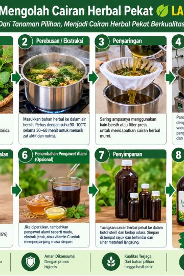 cara mengolah cairan herbal pekat