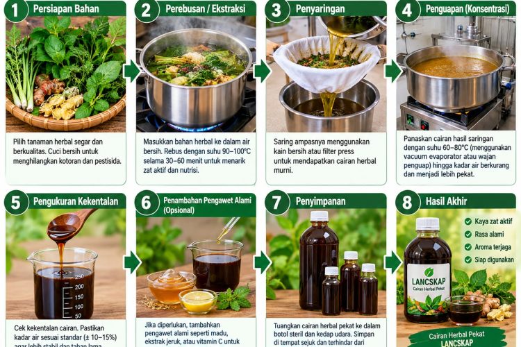 cara mengolah cairan herbal pekat