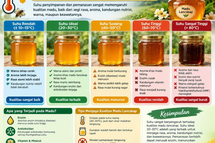 pengaruh suhu terhadap kualitas madu