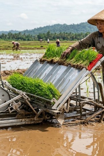 cara mempercepat penanaman bibit padi